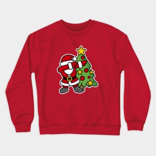 Dabbin' around the Christmas tree Crewneck Sweatshirt